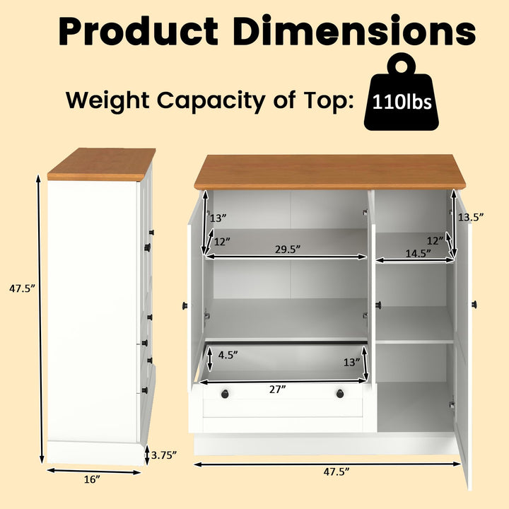 Giantex Buffet Cabinet with Storage for Coffee Bar Dining Living Room Entryway