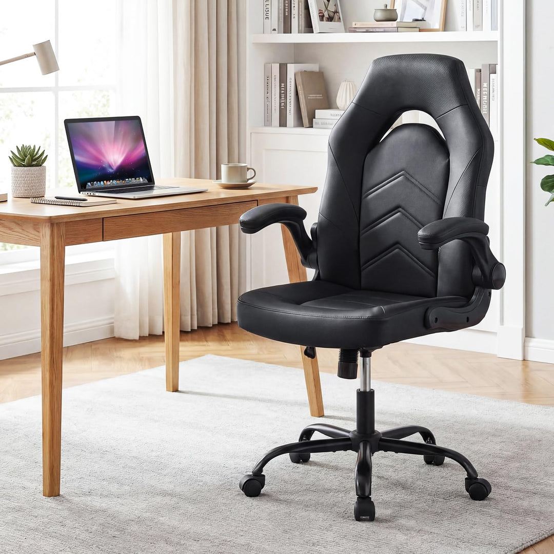 Giantex Ergonomic Computer Desk Chair with Flip-up Arms