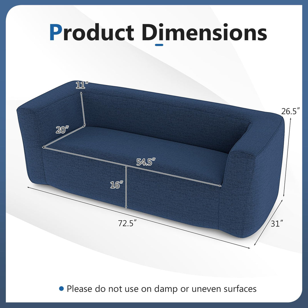 Giantex Double Inflatable Couch | Portable Blow Up Sofa with Detachable Cover
