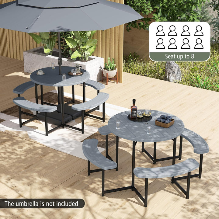Giantex Picnic Table Bench Set for 4 to 8 Person