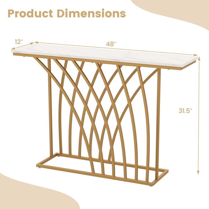 Giantex Entryway Table 48” Console Table - Accent Sofa Table