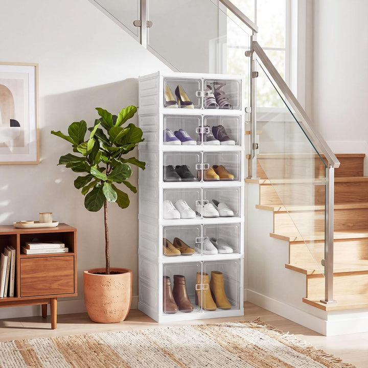 Giantex 6-Tier Foldable Shoe Rack Organizer