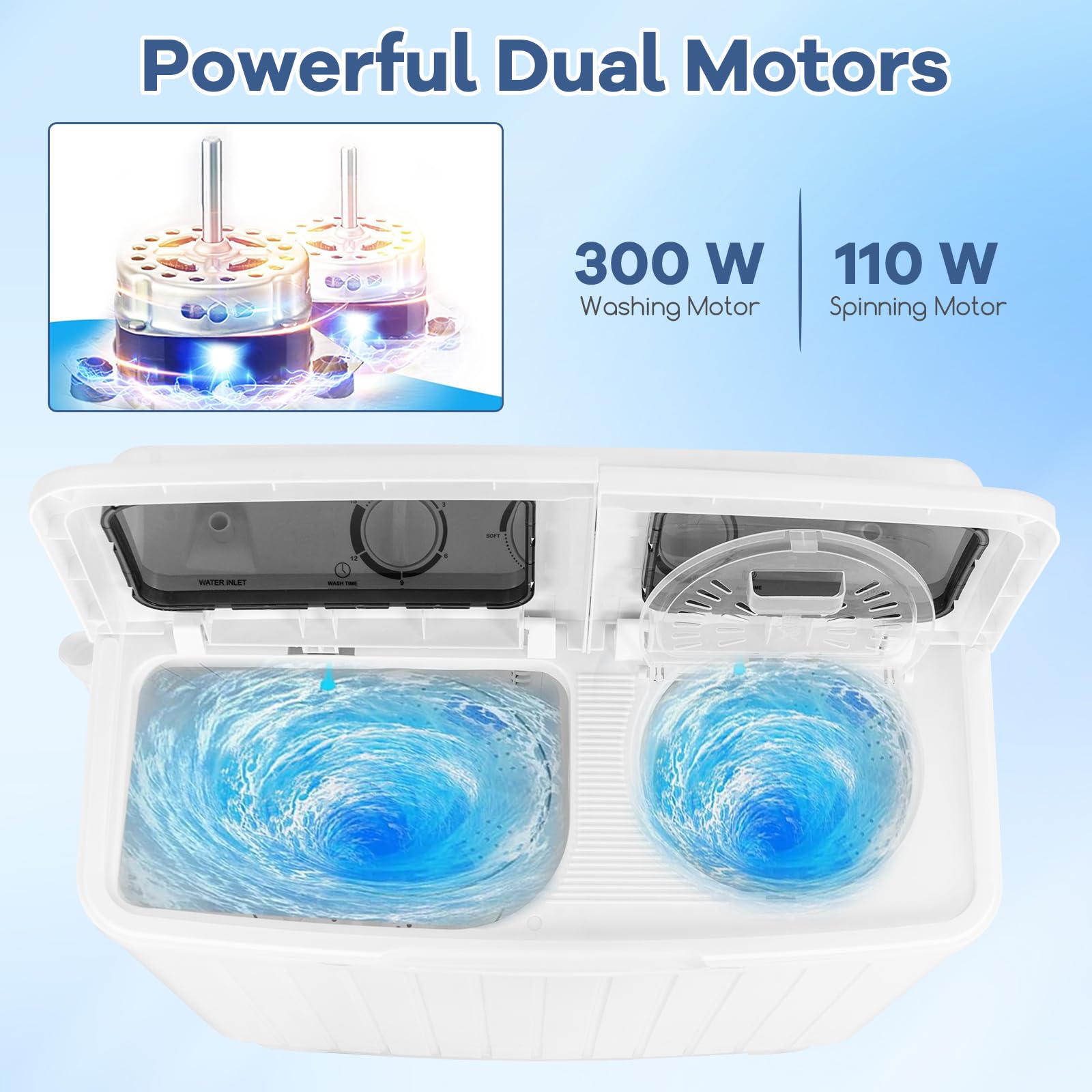 Giantex Portable Washing Machine, 20lbs Washer and Spinner Combo