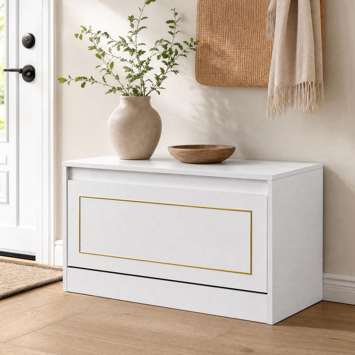 GIANTEX Hidden Shoe Storage Cabinet with Flip Drawer