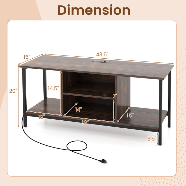 Giantex TV Stand for Bedroom, Entertainment Center for 50 Inch TV