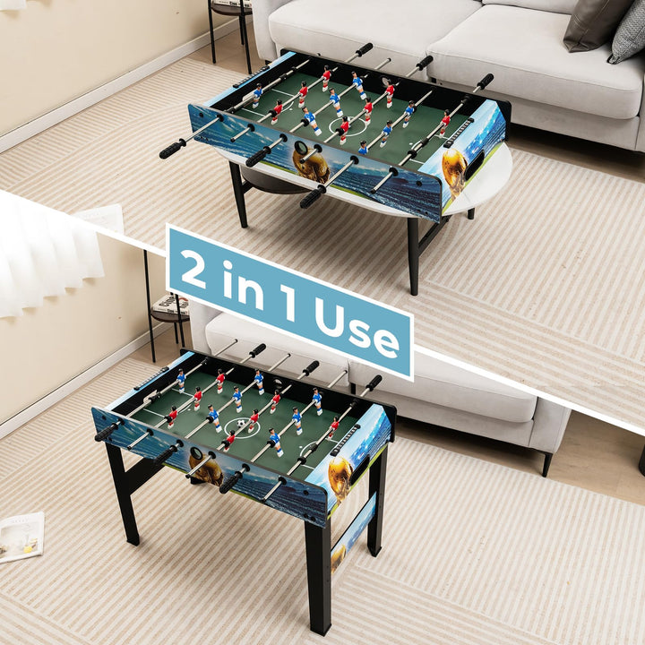 Giantex Foosball Table, 37" Foosball Table Adult Size, with 2 Balls, Score Keeper, Removable Legs
