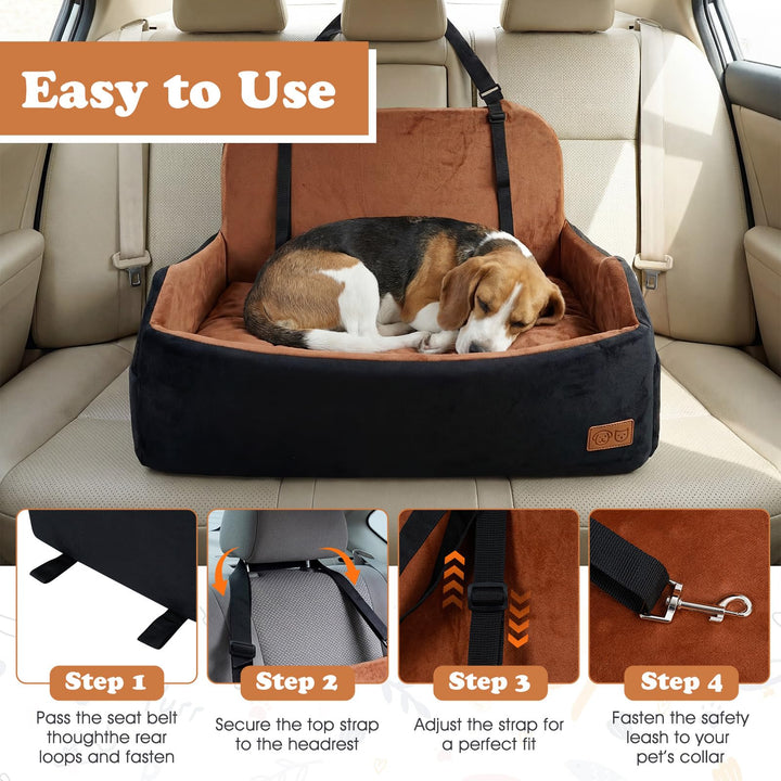 Giantex Orthopedic Dog Car Seat for Medium Dogs up to 55 lbs (32&