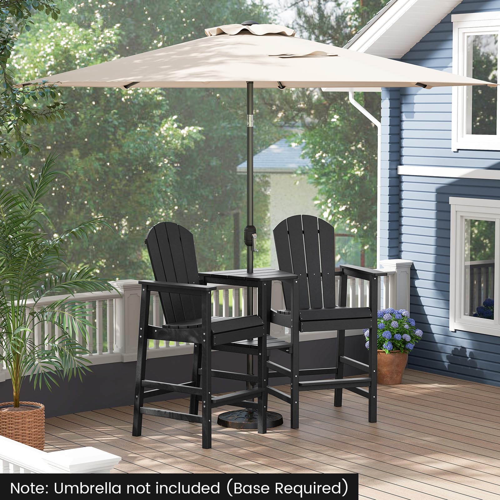 Giantex Outdoor Tall Adirondack Chairs Set of 2