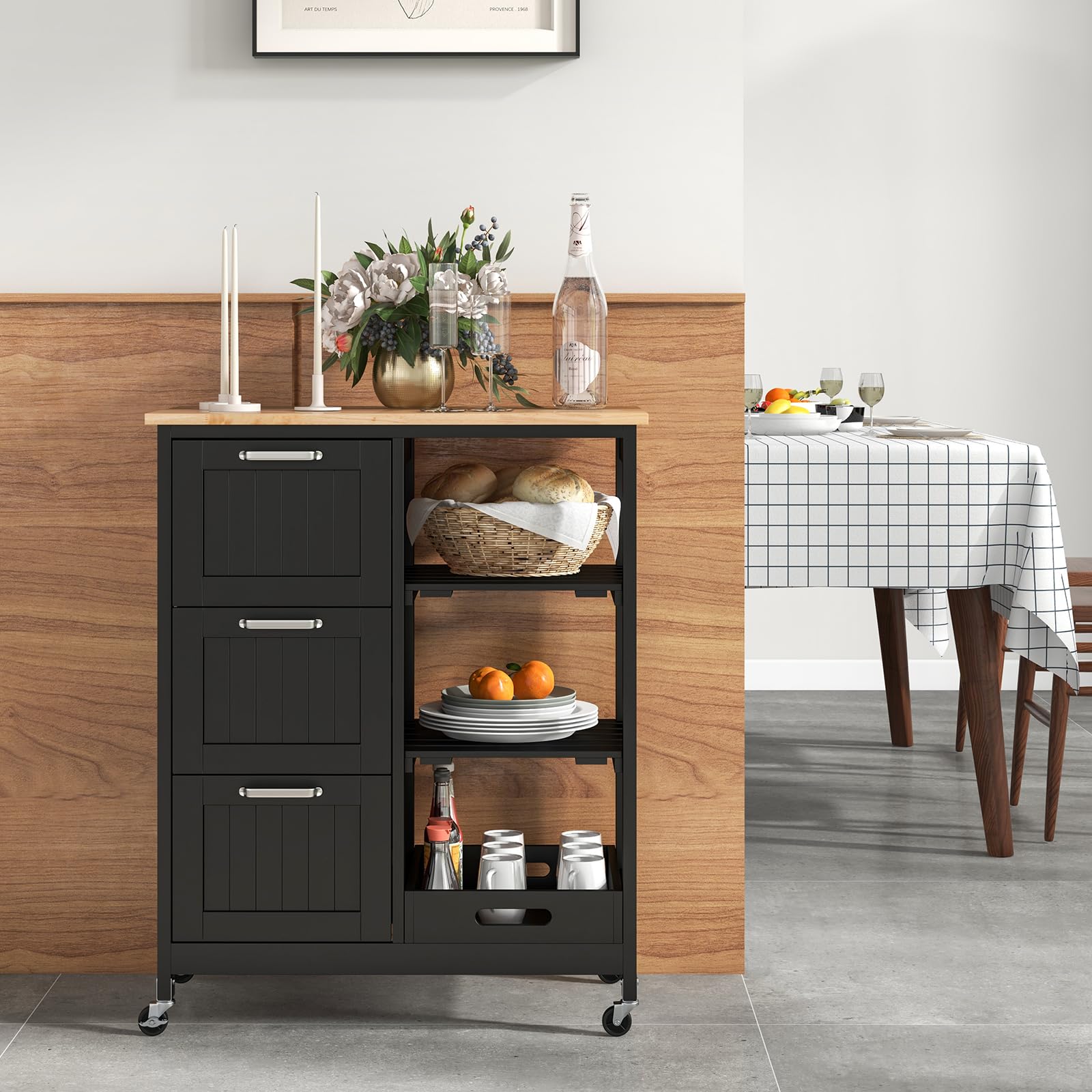 Giantex Kitchen Island Cart on Wheels