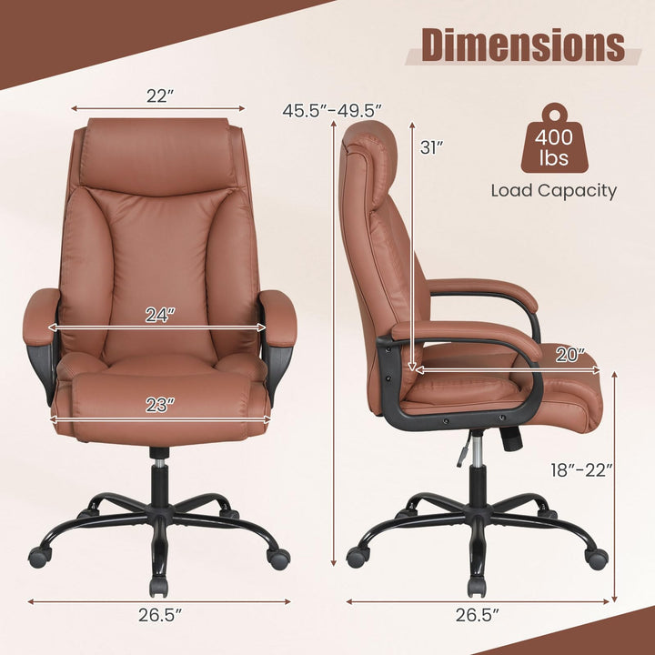 Giantex Executive Office Chair | High Back Ergonomic Home Desk Chair w/Headrest