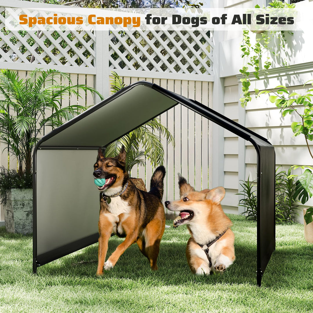 Giantex Outdoor Dog Shade Shelter Canopy 4'x 4'x 3.5' Waterproof Pet Tent with PU Coating