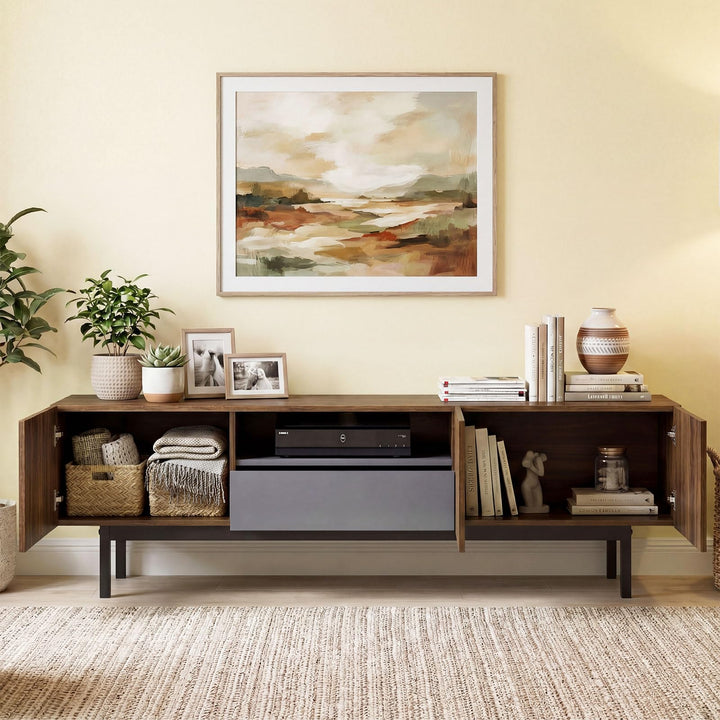 Giantex Mid Century Modern TV Stand for TVs up to 80"