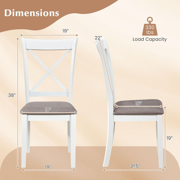 Giantex Modern Mid Century Dining Chairs Set of 2/4