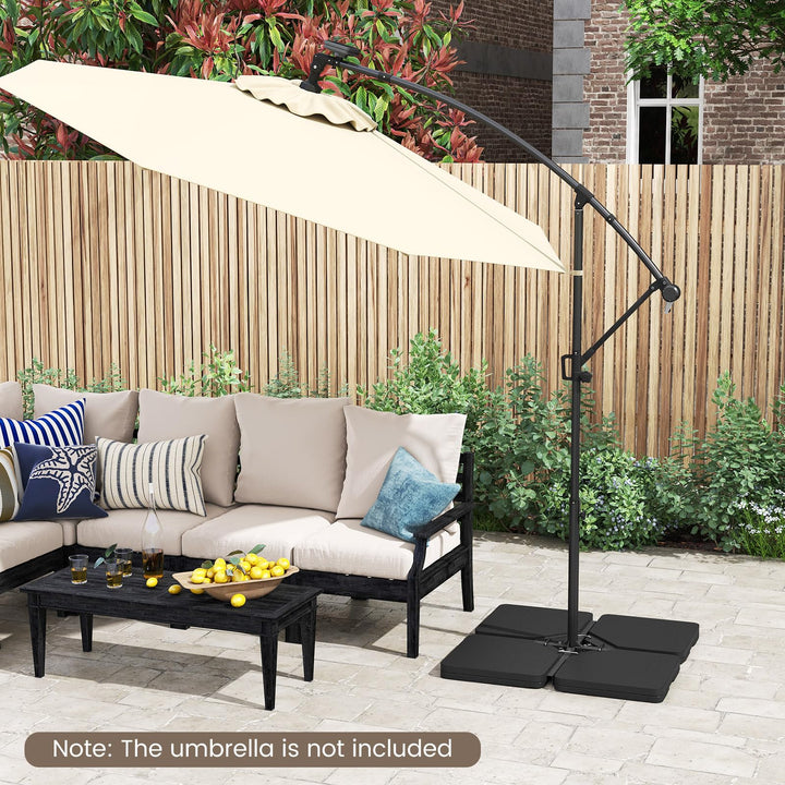 Giantex 220 lbs Fillable Patio Offset Umbrella Base