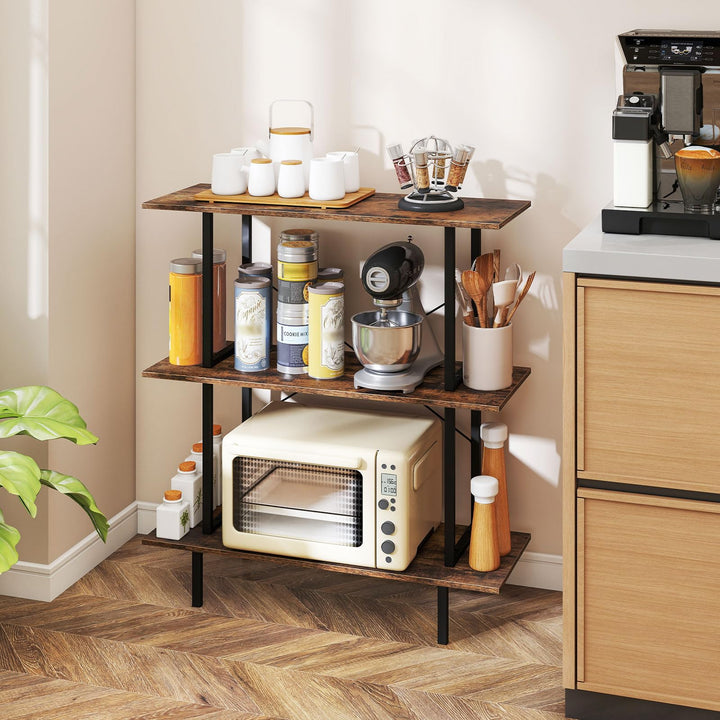 GIANTEX 31.5" Wide 3-Tier Industrial Bookcase with Open Shelves (1/2)