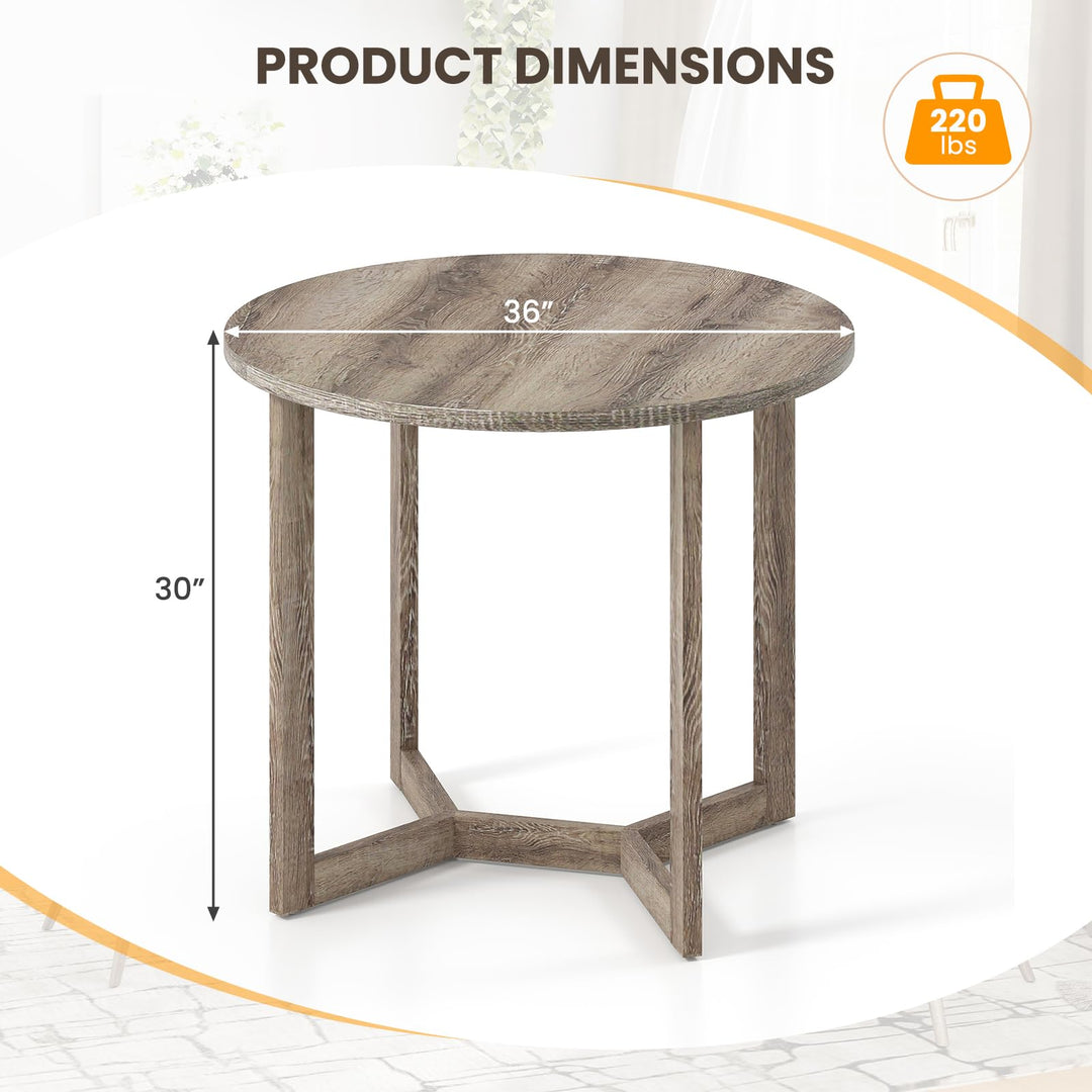 Giantex 36" Round Dining Table for 4