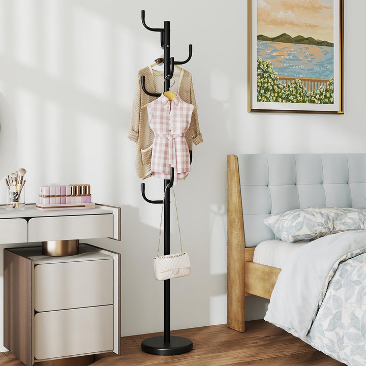 Giantex 69" Metal Coat Rack 8-Hook Cactus Clothes Stand