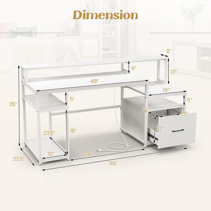 Giantex Computer Desk with Drawer