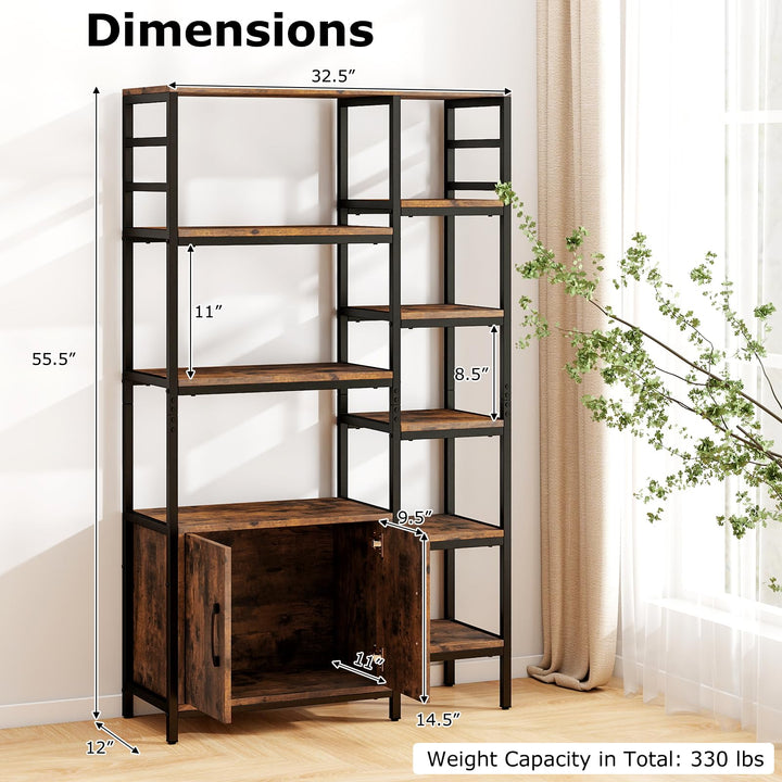 Giantex Double Wide 8-Tier Bookshelf