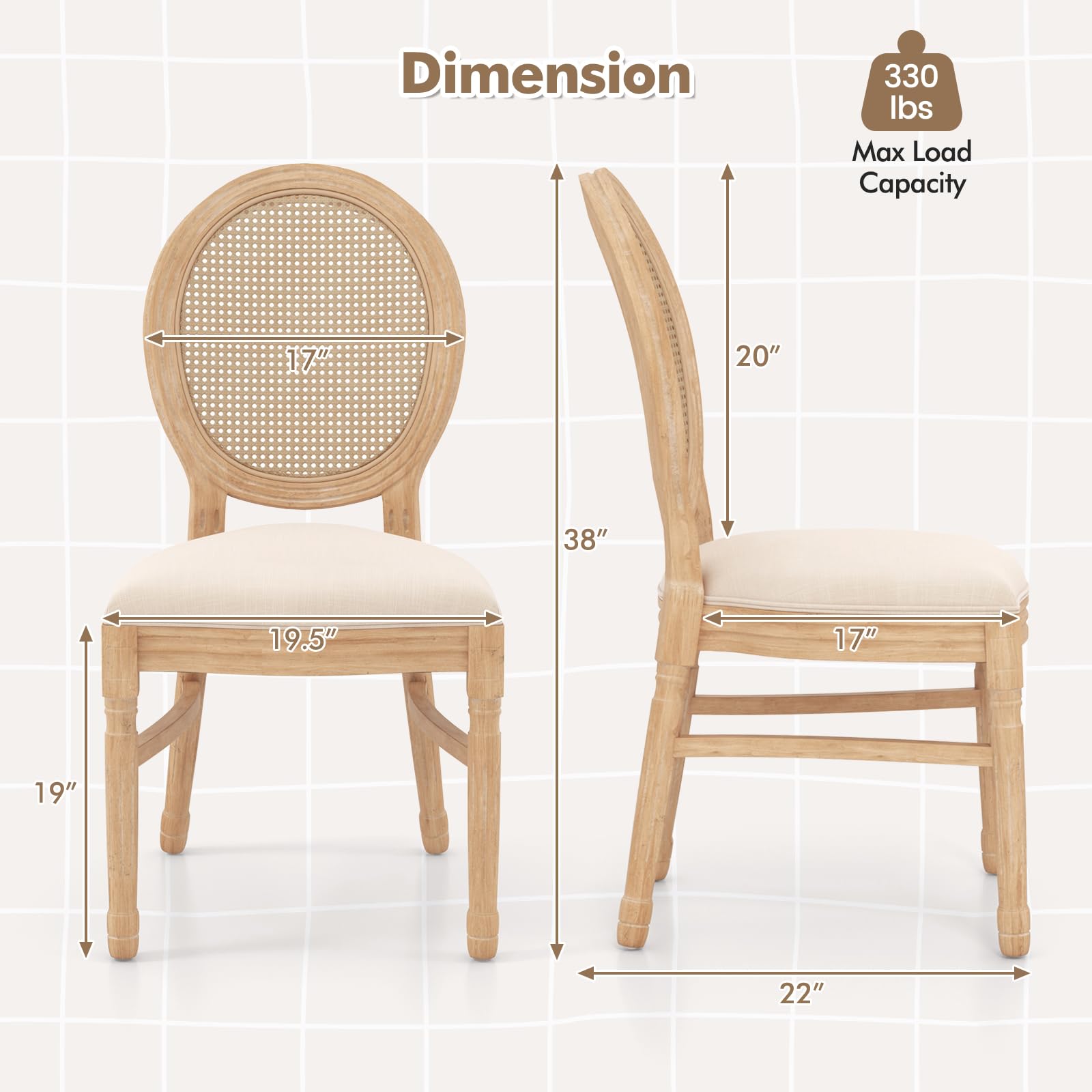 Giantex Wood Dining Chairs Set – Giantexus