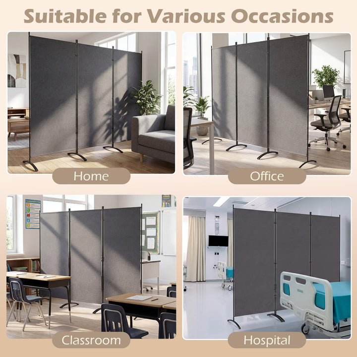 Giantex 3 Panel Room Divider, 6FT Folding Privacy Screen