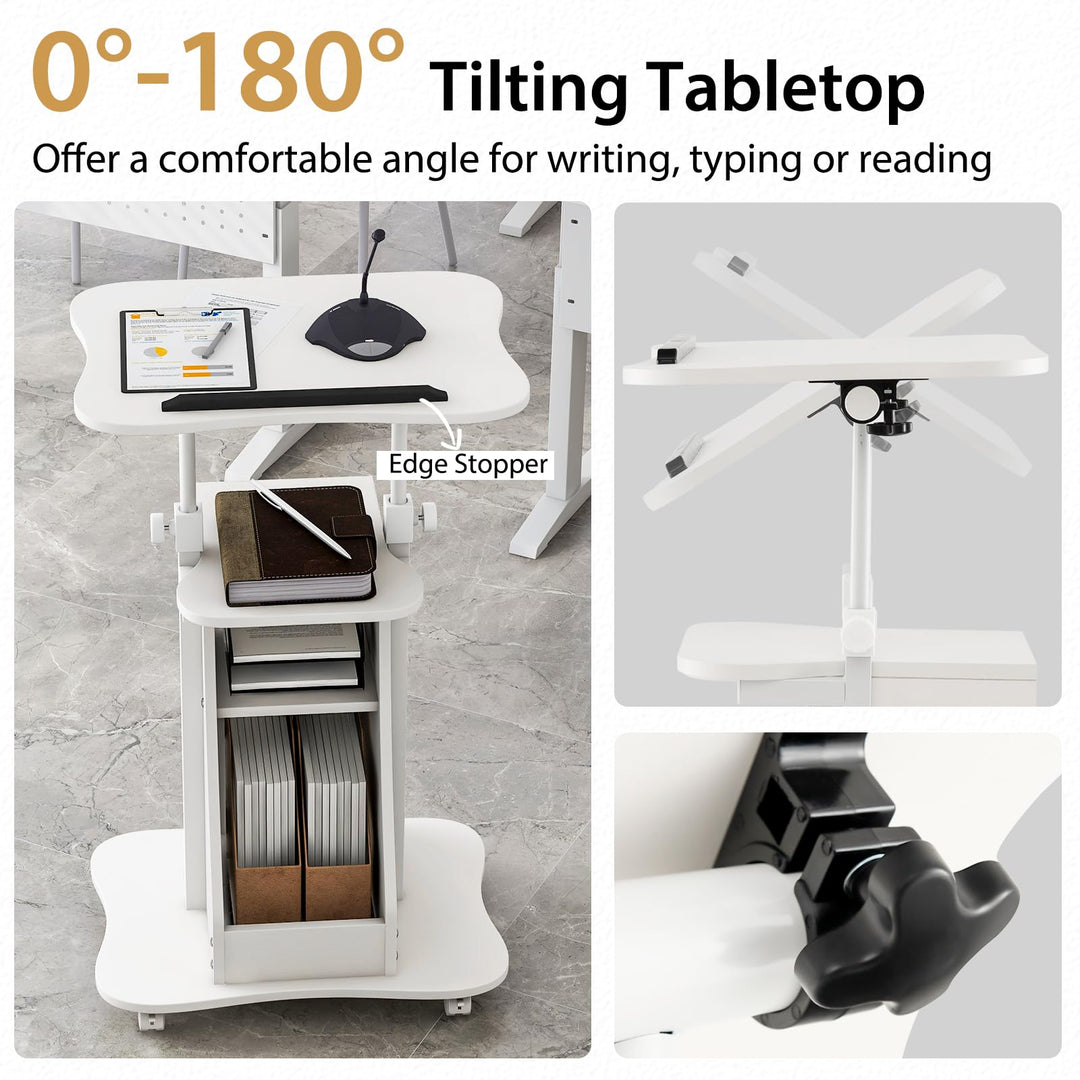 Giantex Mobile Podium Stand
