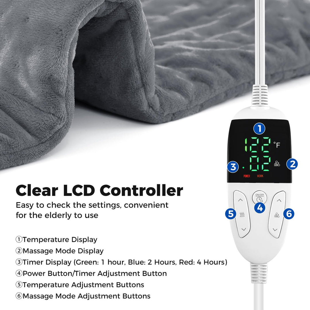 Giantex Weighted Heating Pad w/ 2 Massagers