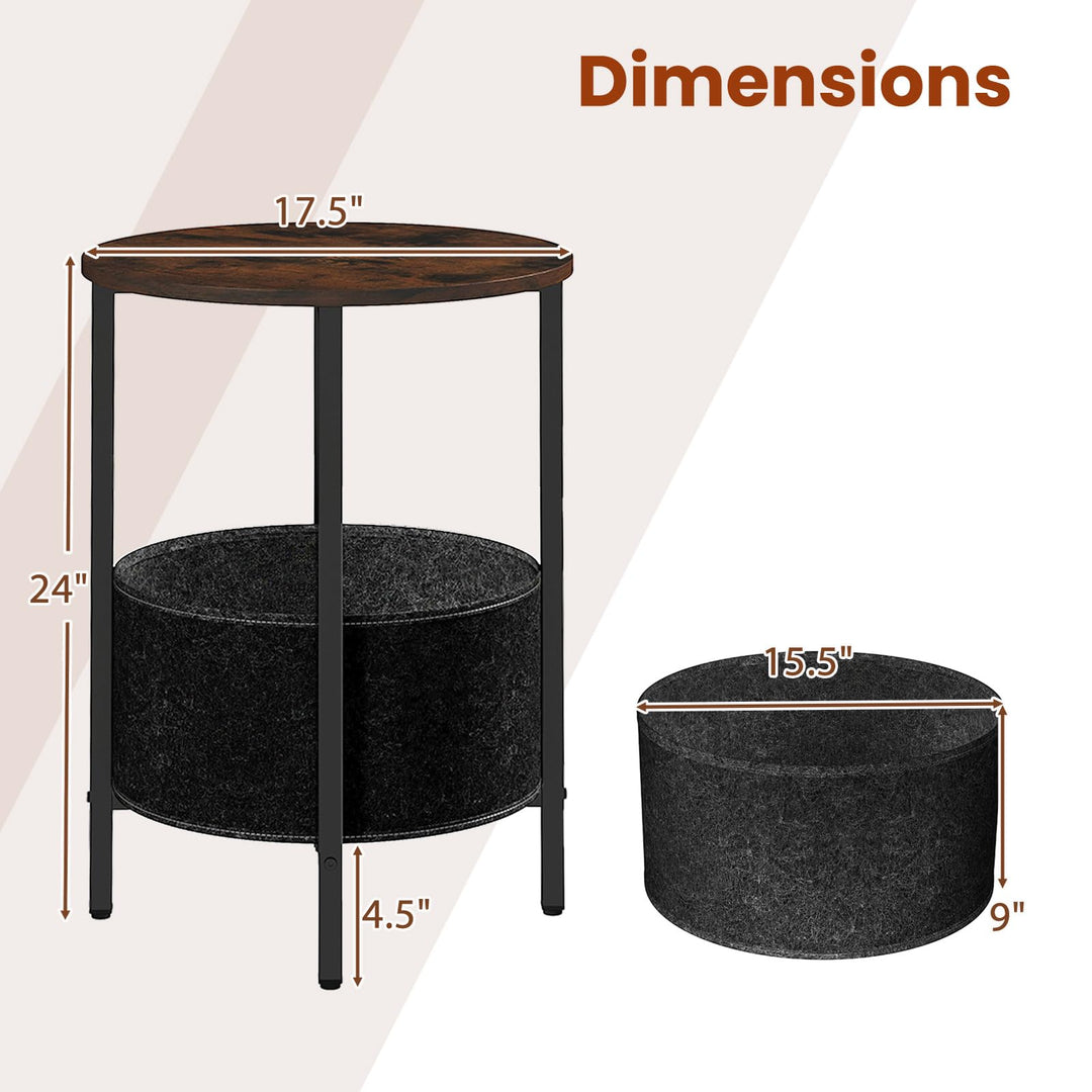 Giantex Round End Table