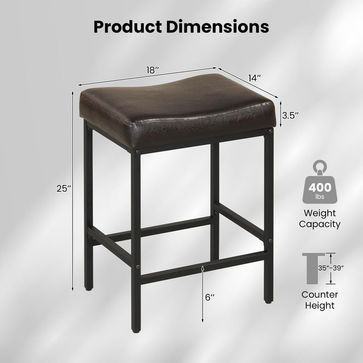 Giantex 25 Inch Counter Height Bar Chairs for Kitchen Island (2/4)
