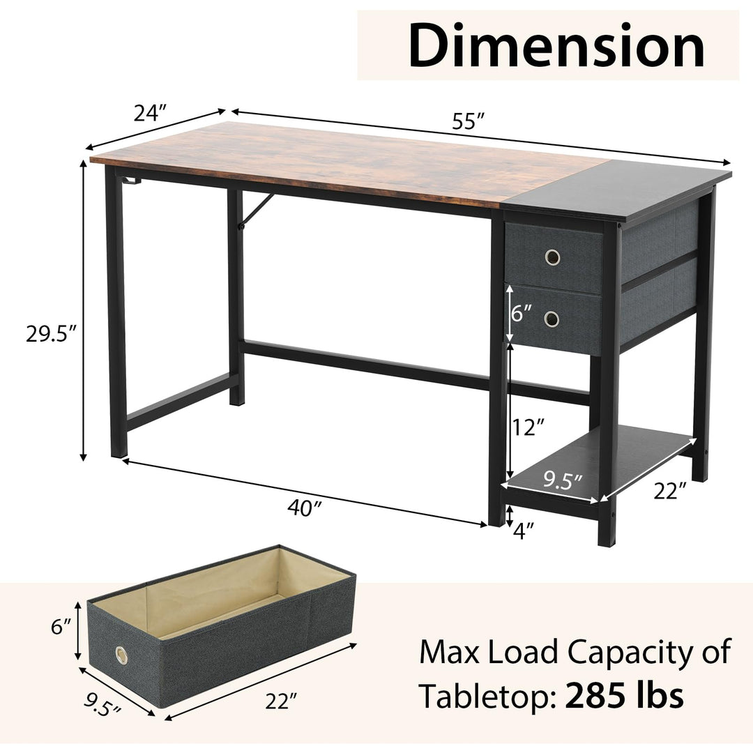 Giantex Computer Desk with Drawers