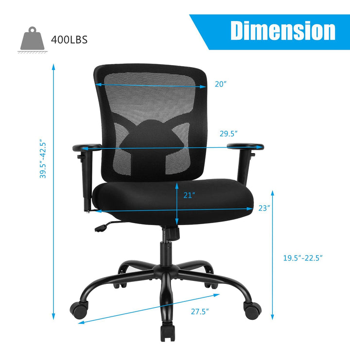 Giantex 400LBS Mesh Big and Tall Office Chair Swivel Task Chair