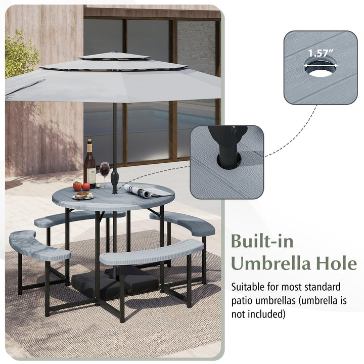 Giantex Picnic Table Bench Set for 4 to 8 Person