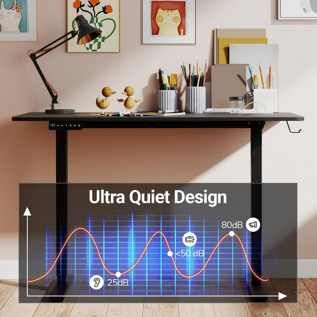 Giantex Electric Standing Desk 48" x 24" Ergonomic Height Adjustable Sit to Stand Desk with 3 Memory Preset