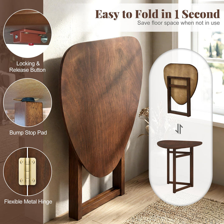 Giantex 31.5" Folding Dining Table for 2-3 Drop Leaf Dinner Table