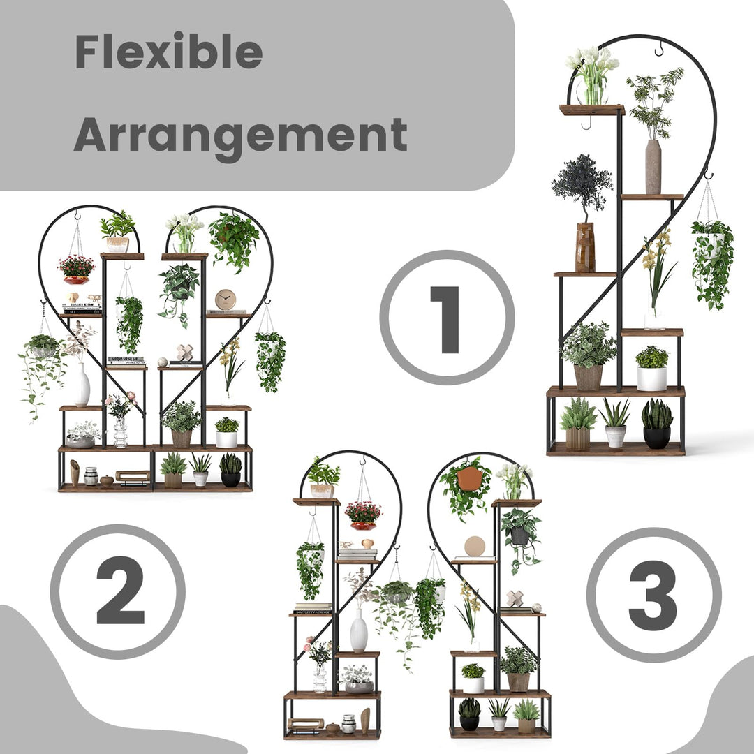 Giantex 6 Tier Tall Plant Stand Indoor for Living Room Balcony Patio Art Studio
