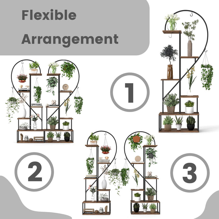 Giantex 6 Tier Tall Plant Stand Indoor for Living Room Balcony Patio Art Studio