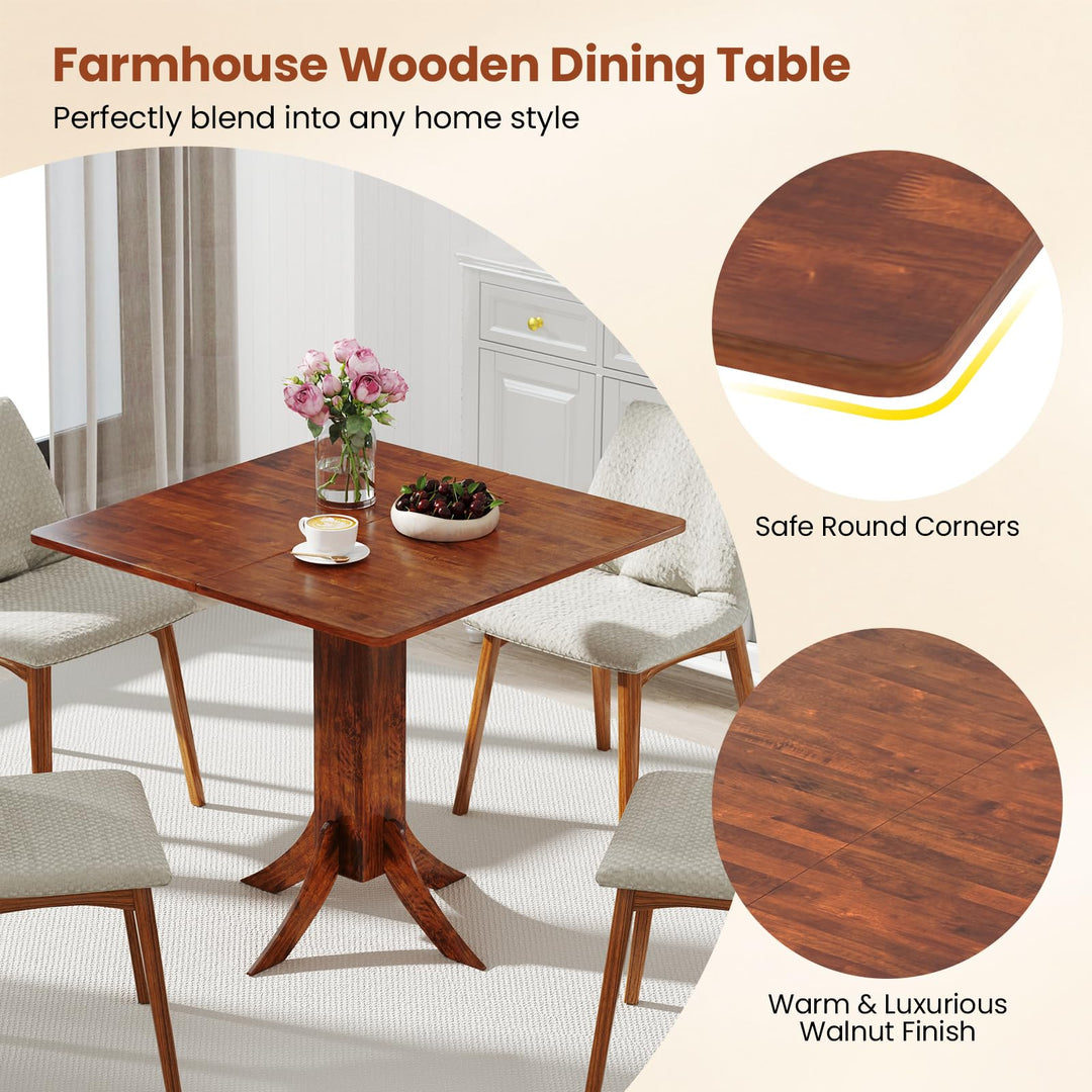Giantex 33-Inch Square Dining Table for 2-4 People