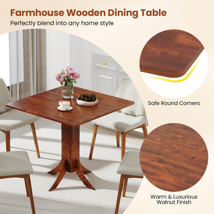 Giantex 33-Inch Square Dining Table for 2-4 People