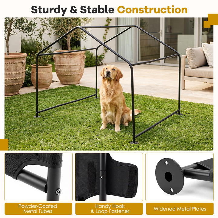 Giantex Outdoor Dog Shade Shelter with Waterproof Canopy