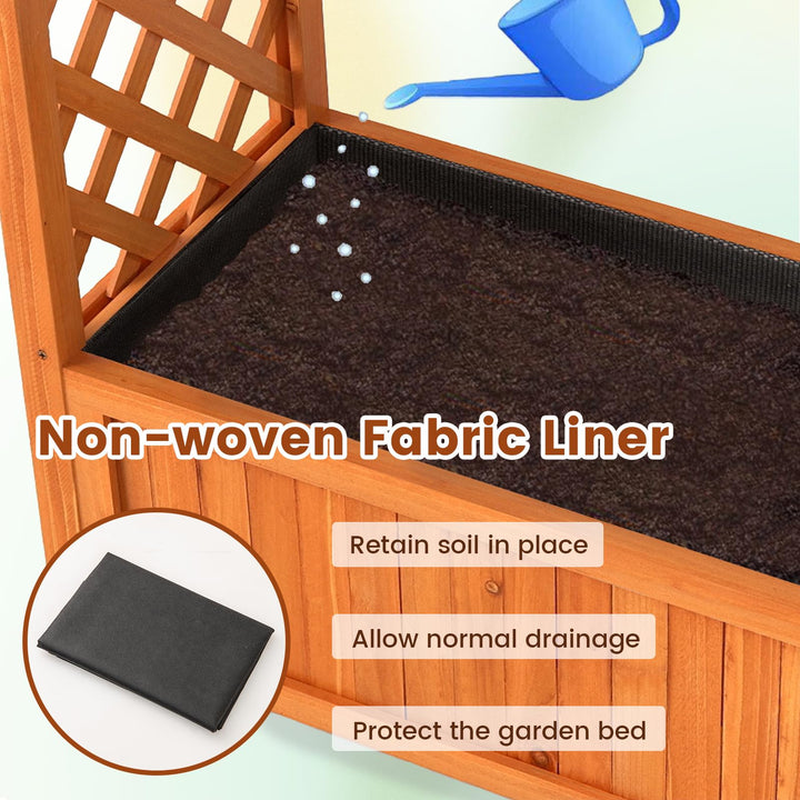 Giantex Raised Garden Bed with Arch Trellis