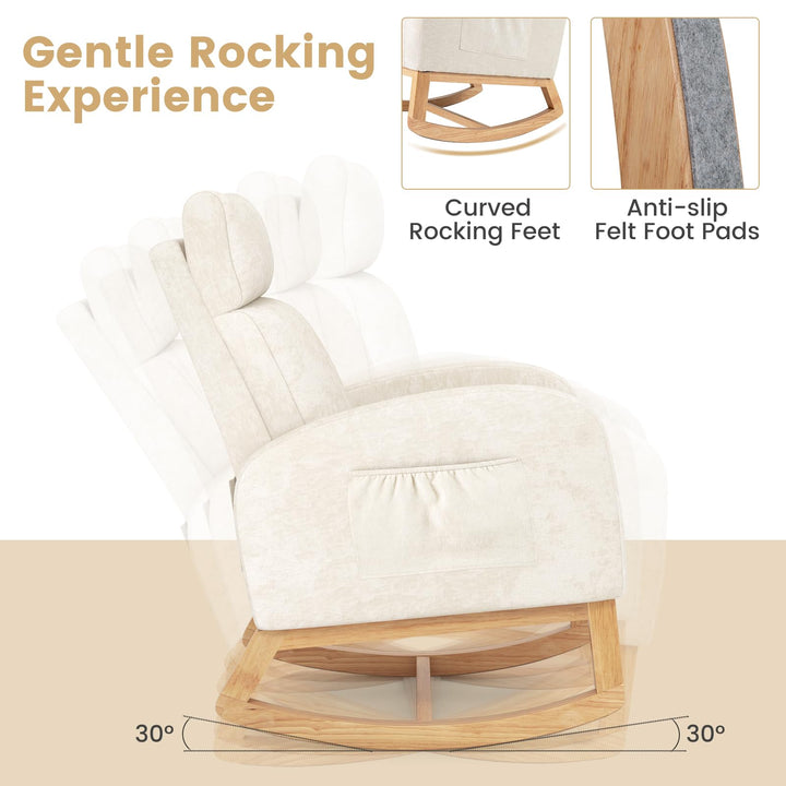 Giantex Rocking Chair Nursery for Living Room