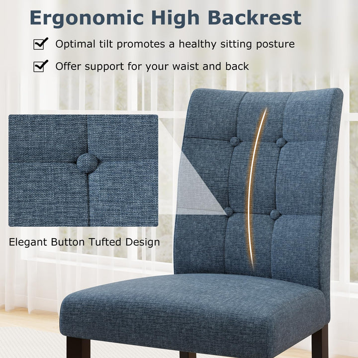 Giantex Upholstered Dining Chairs Set for Restaurant