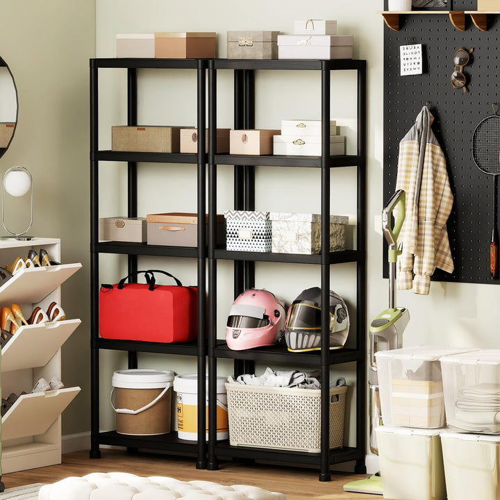 Giantex 5-Tier Heavy-Duty Plastic Storage Shelves (24" x 12.5" x 69")