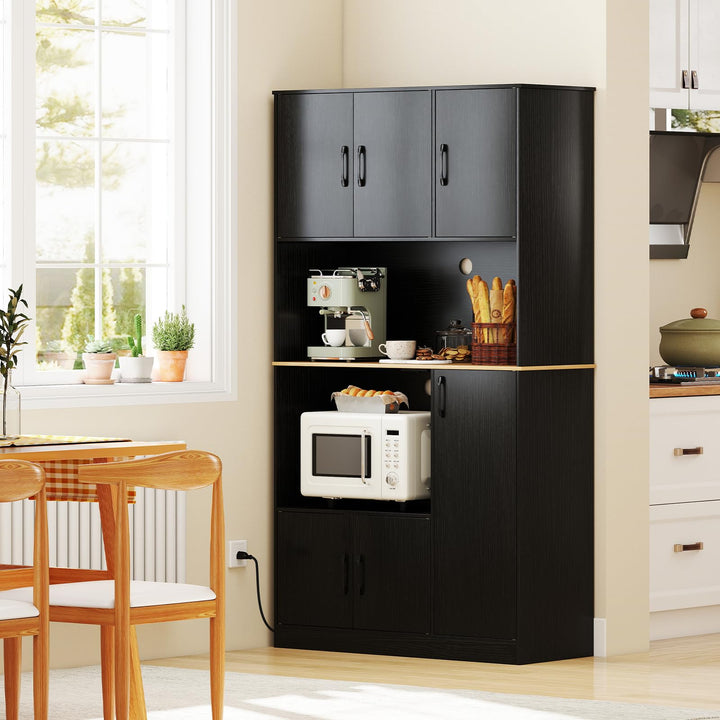 Giantex 71" Kitchen Pantry Cabinet with 4 Storage Cabinet