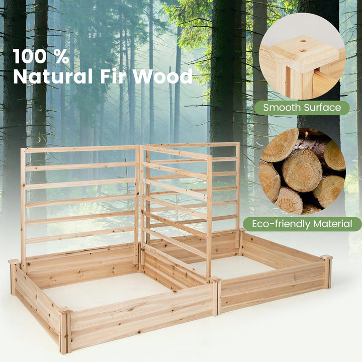 Giantex Raised Garden Bed with Trellis