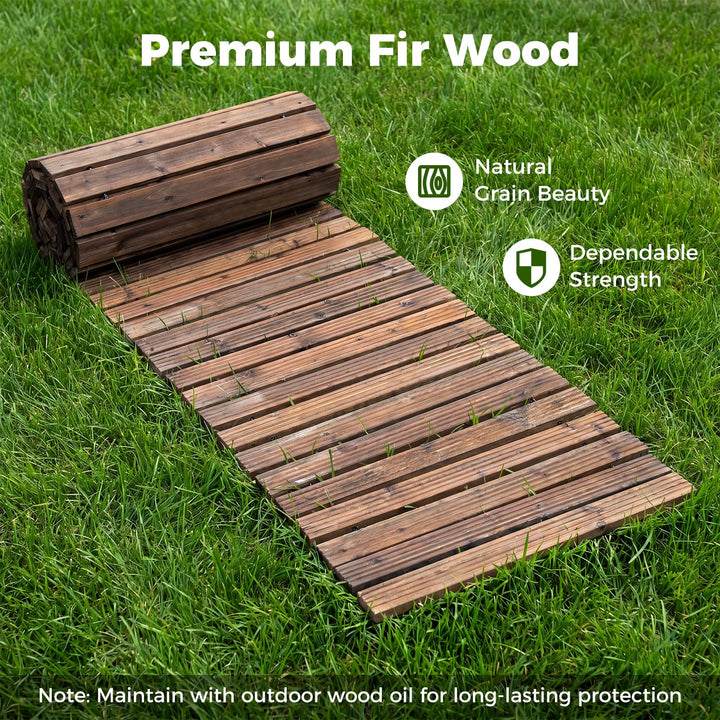 Giantex 12 FT Wooden Garden Pathway (1/2)