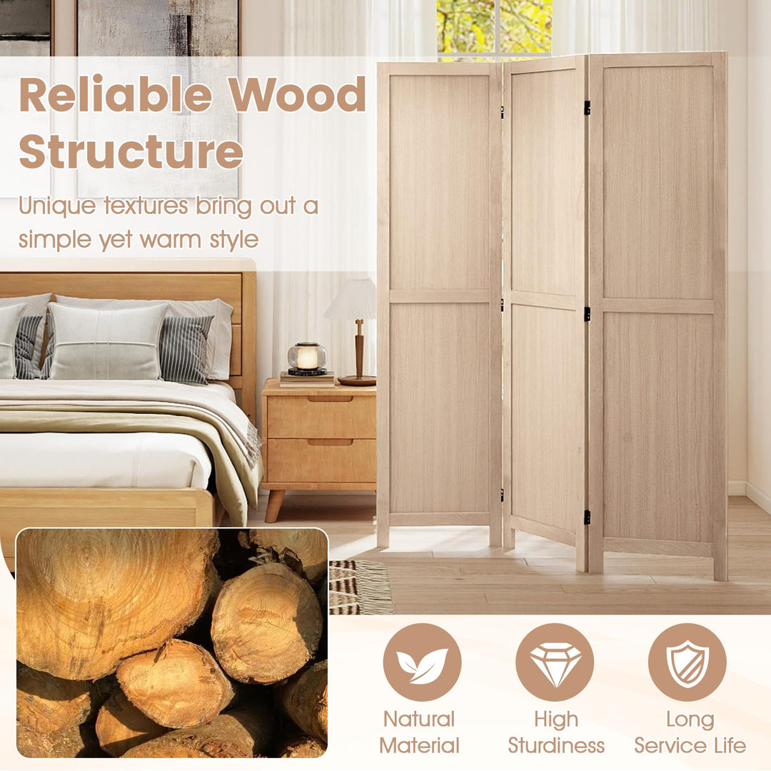 Giantex 3 Panel Folding Room Divider 67" Tall