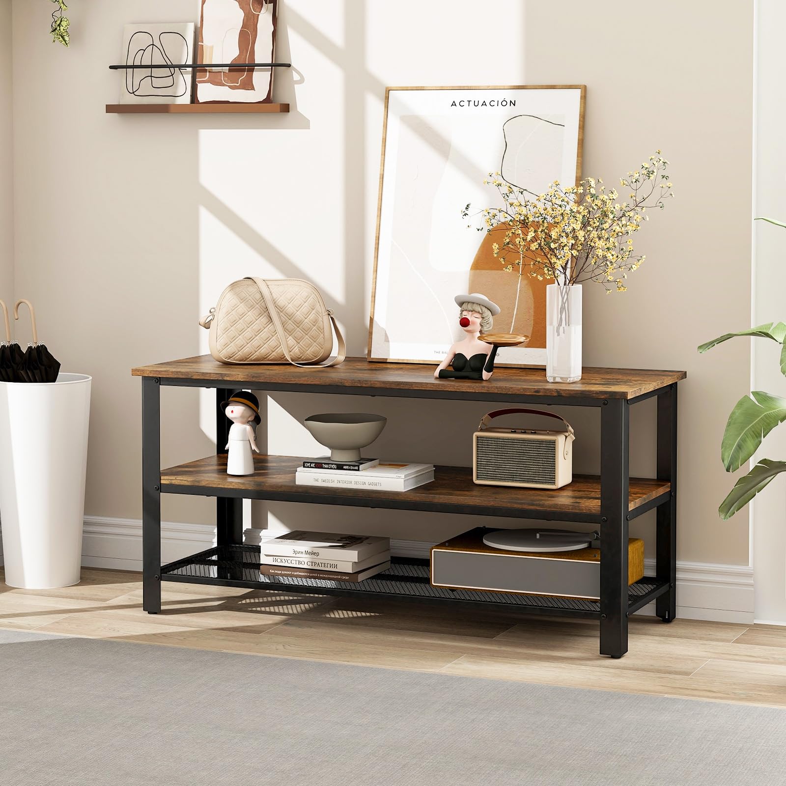 Giantex TV Stand for Bedroom and Living Room - 3-Tier
