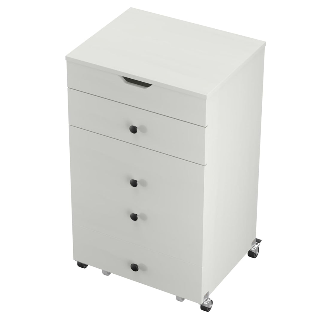 CHARMAID 3-in-1 Vanity Desk with Flip-Top LED Mirror