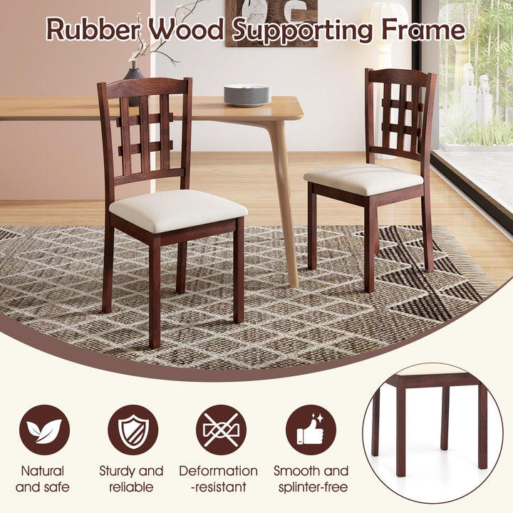 Giantex Wooden Dining Chairs Set of (2/4)